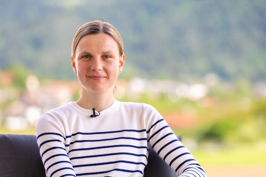 Ema Klinec v Karnionu na tečaju nemščine.