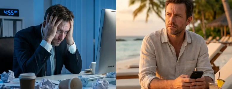 stres v službi in mentalna obremenitev tudi na dopustu